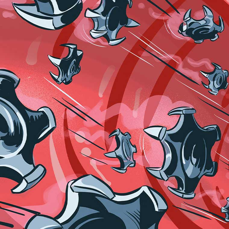 Ilustrasi mikrogripper terapi navigasi dalam pembuluh darah tubuh manusia